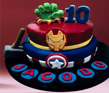 Dulzura Artesanal Cali, Tortas Tematicas super heroes de Marvel en Cali | Pedidos al Cel. 315 445 5977